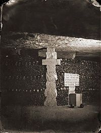 World & Travel: Mines of tunnel network, Catacombes de Paris, Paris, France