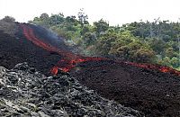 World & Travel: Kilauea volcano. Hawaiian Islands, United States