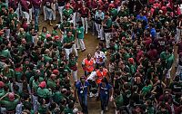 World & Travel: Castell, human tower, Catalonia, Spain