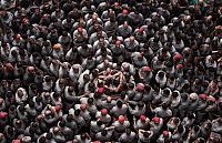 Castell, human tower, Catalonia, Spain