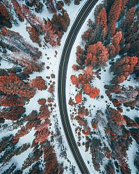 World & Travel: bird's-eye view aerial landscape photography