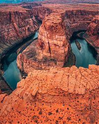 World & Travel: bird's-eye view aerial landscape photography